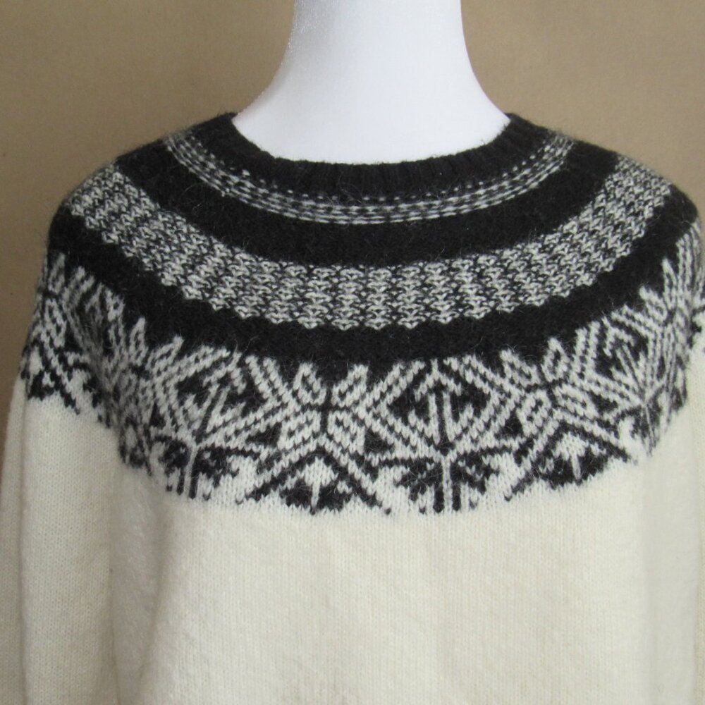 Women's Large Fair Isle Vineyard Vines Sweater Mohair Merino Blend